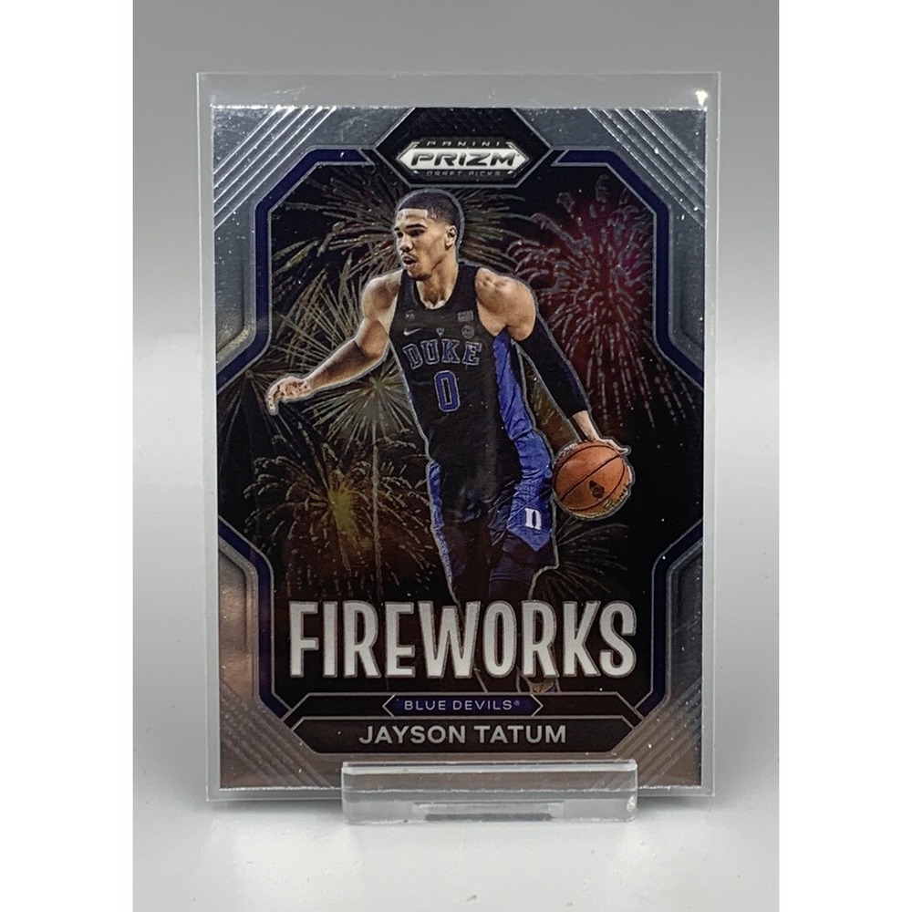 2023-24 PRIZM DRAFT PICKS JAYSON TATUM FIREWORKS DUKE Blue Devils